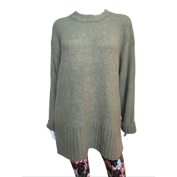 Zara Light Green Women’s Oversized Crewneck Sweater, NWOT, S - Picture 5 of 10
